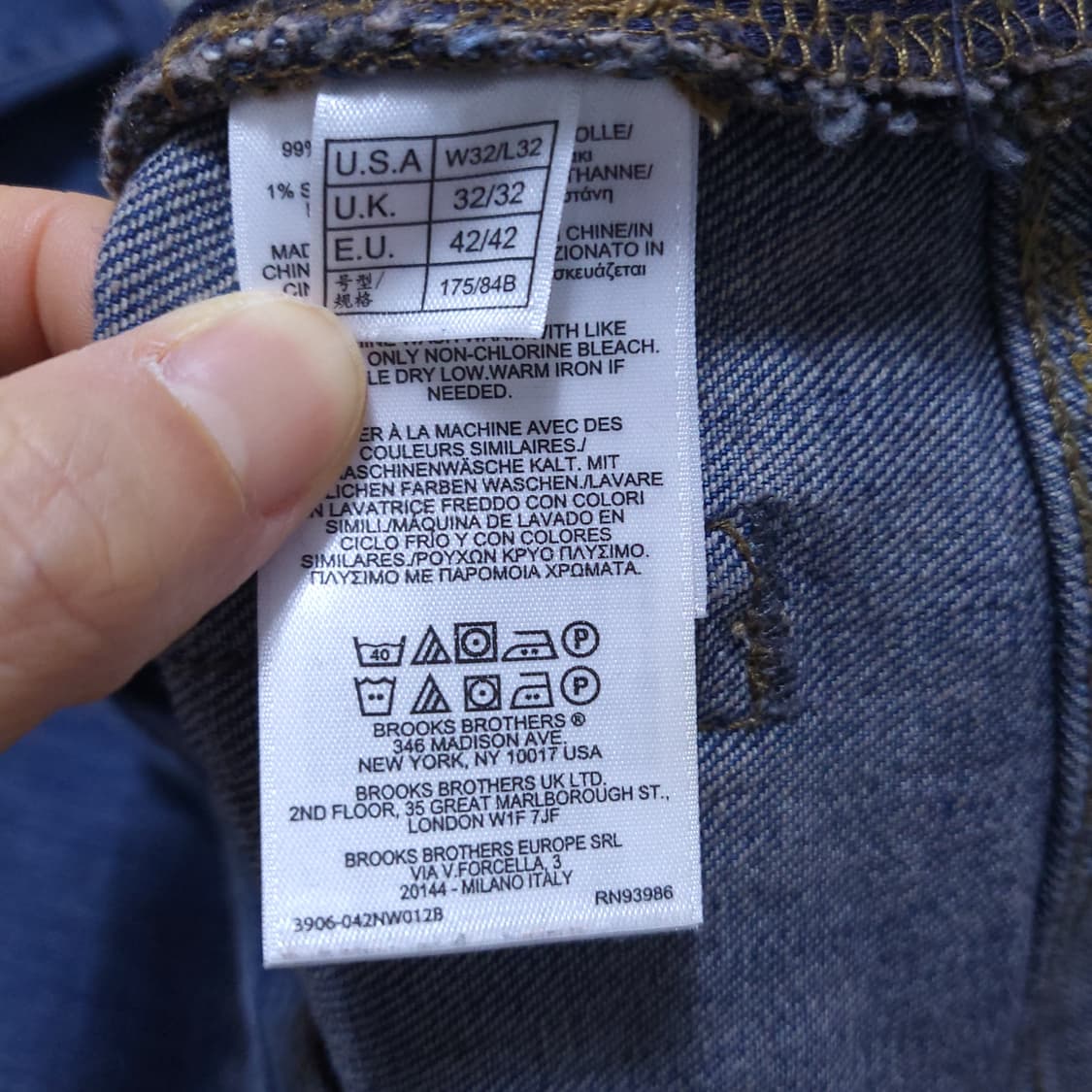 브룩스브라더스 남성 청바지 32인치 0306  상품이미지8