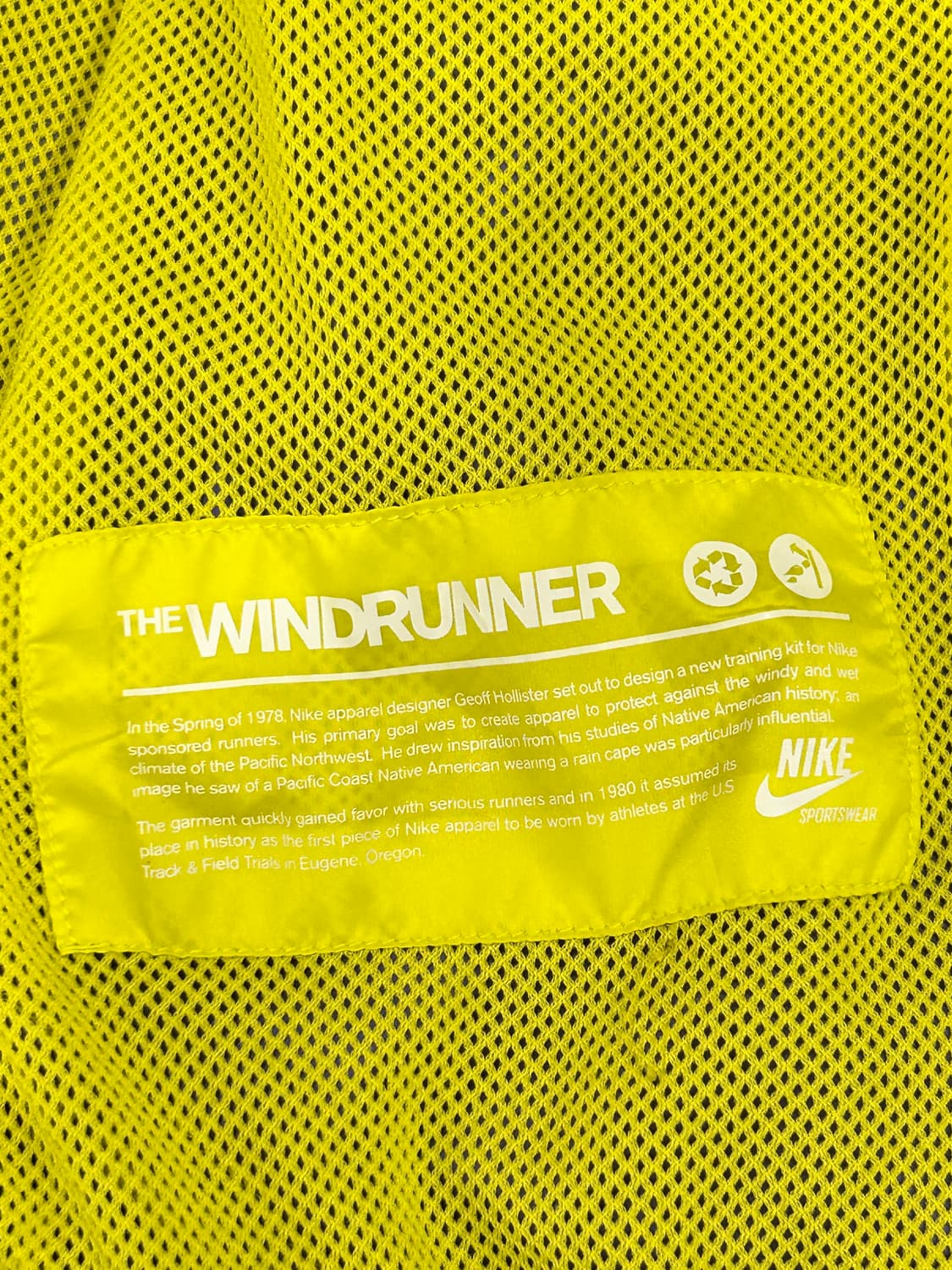 나이키 후드 바람막이 윈드러너 여성 S 옐로우퍼플 상품이미지8