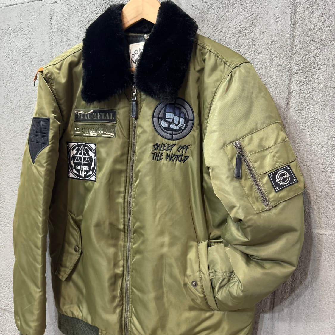 네스티팜 MA-1 항공 패치 자켓 (XL)  상품이미지2