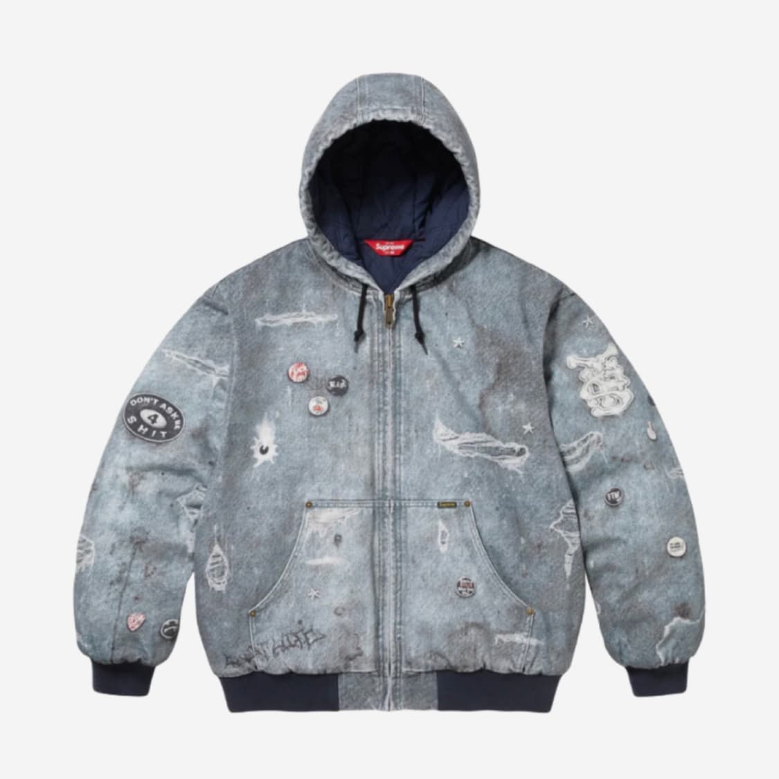 슈프림 HJR 트롱프 뢰유 후드 워크 자켓 블루 L 상품이미지1