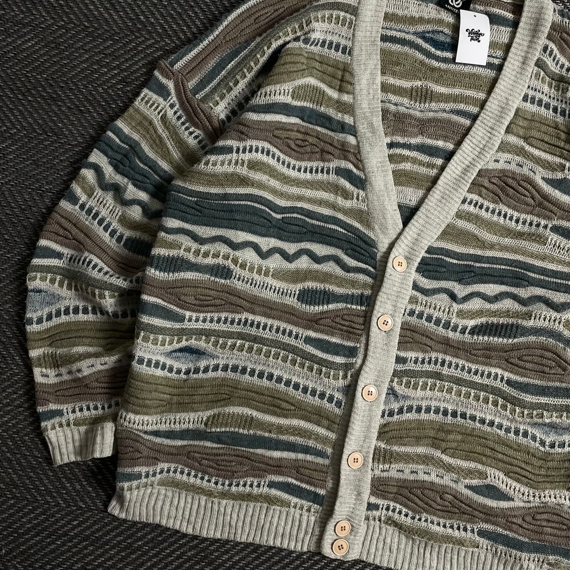 이태리 아카이브 빈티지 박시핏 케이블 가디건 y 3491 상품이미지4