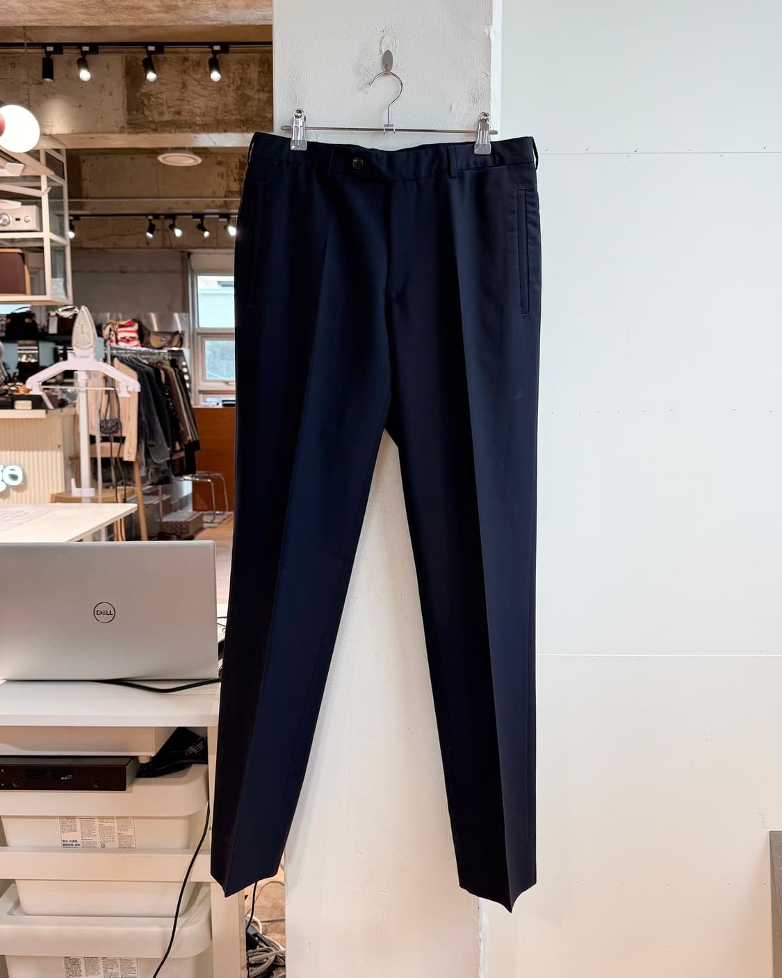 프라다 네이비 슬랙스 팬츠  상품이미지2