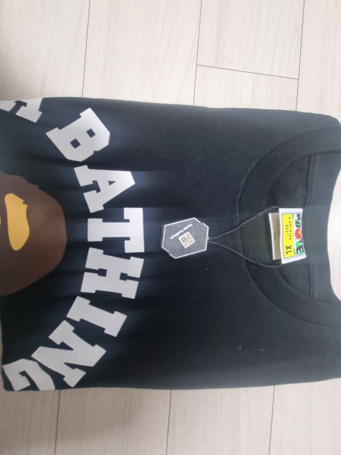 BAPE College T-Shirt Black 상품이미지3