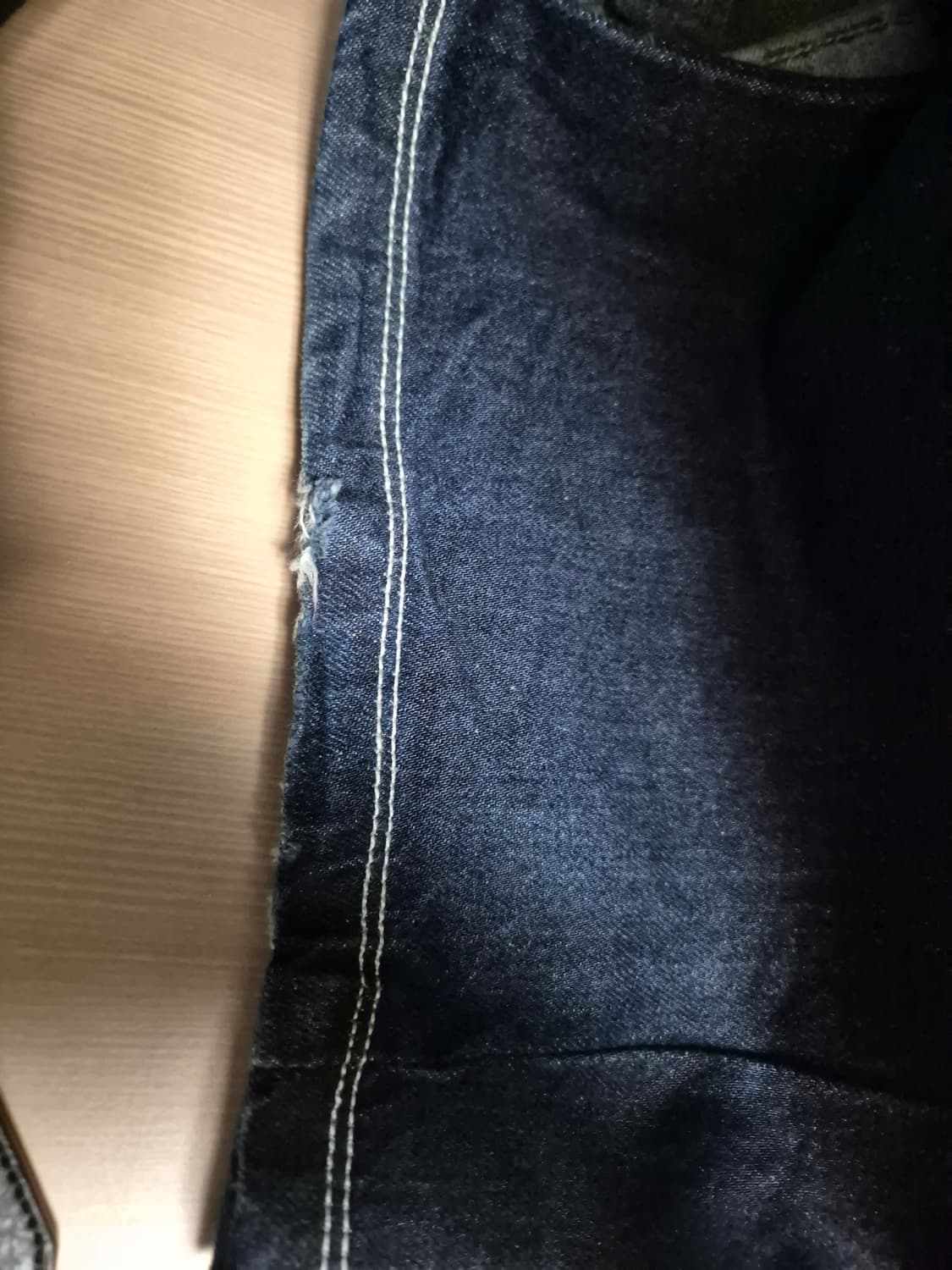 더콜디스트모먼트 back logo denim pants 상품이미지2