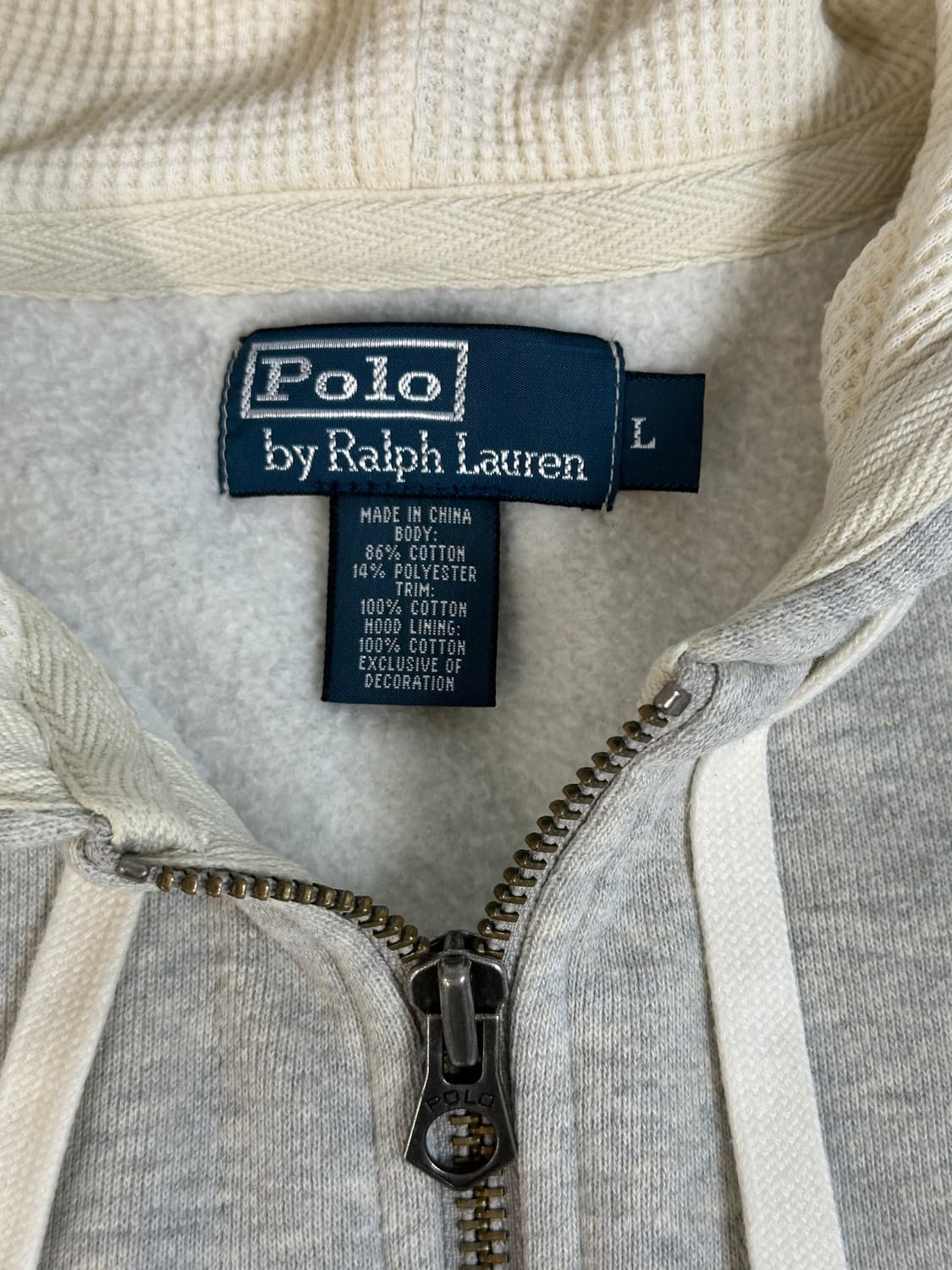 Polo 폴로 랄프로렌 써멀 후드집업 라이트그레이 L  상품이미지5