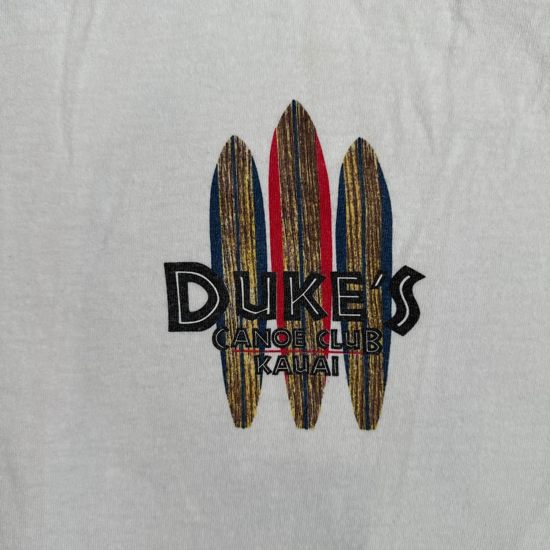 빈티지 Duke’s Waikiki Canoe Club 엔빌 티셔츠 L 사 상품이미지3