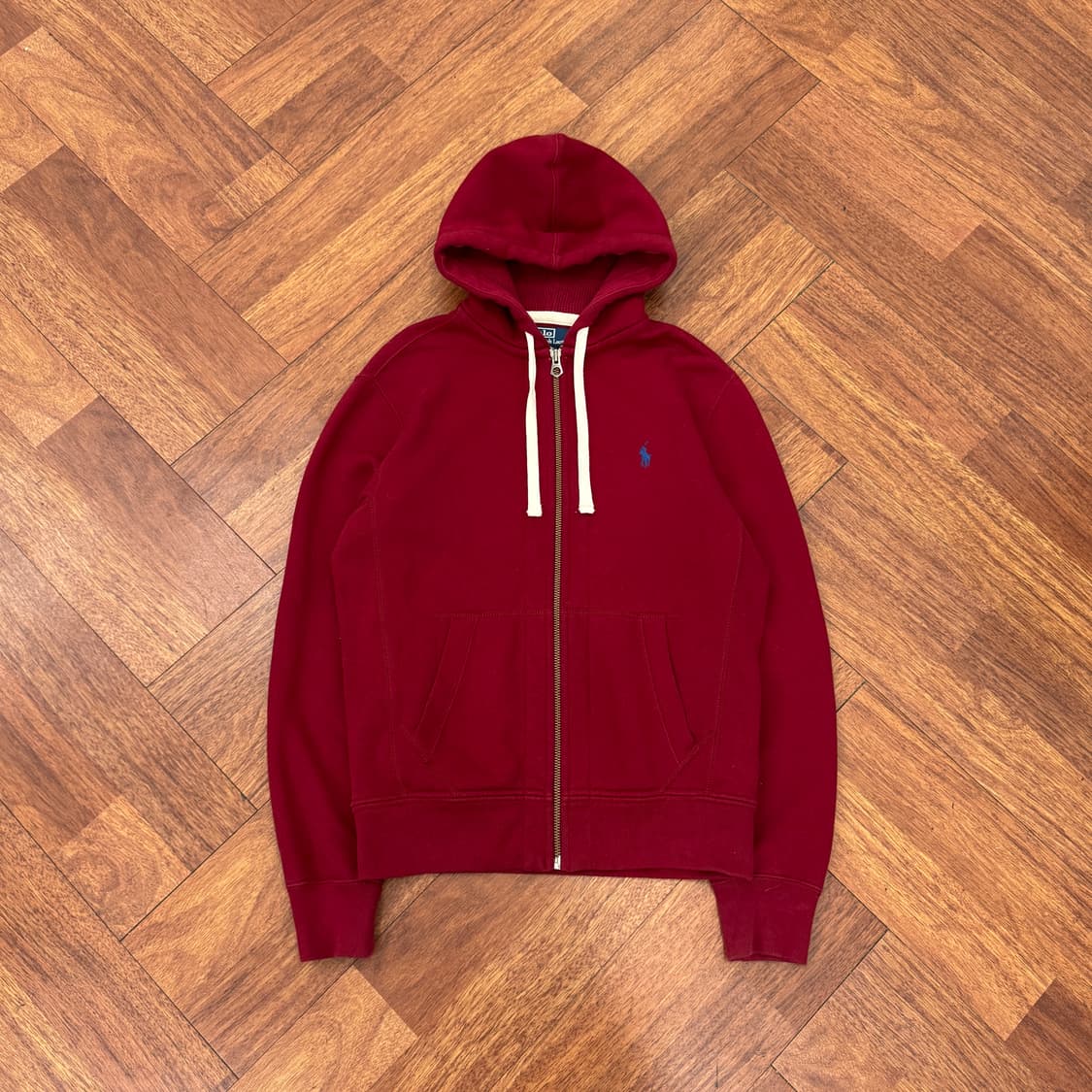 S 폴로 랄프로렌 버건디 해비스웻 후드 집업  상품이미지1