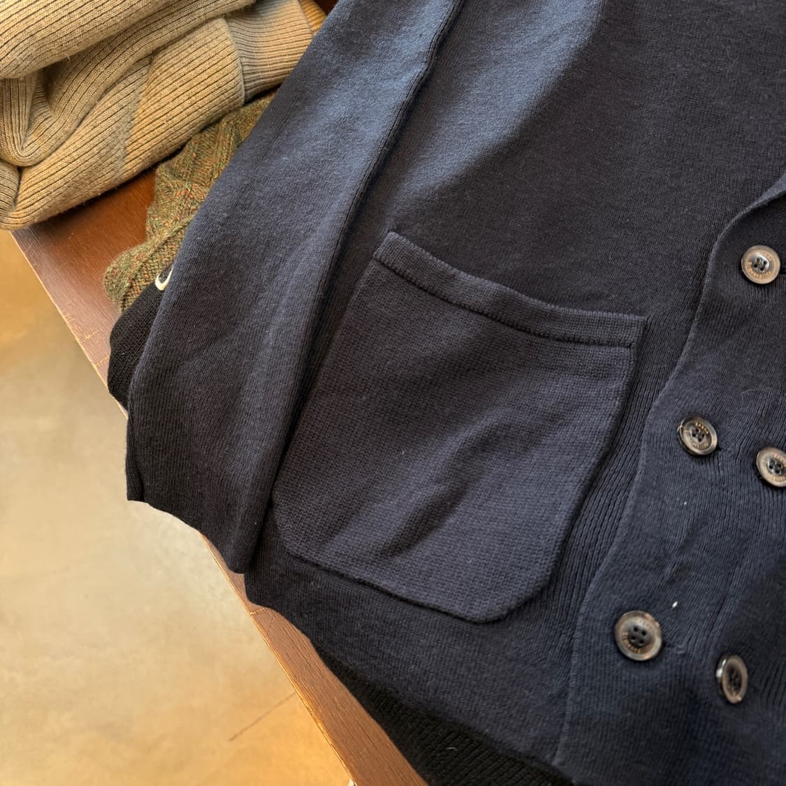 제냐 더블 브레스트 솔카라 캐시미어 혼방 가디건 L 상품이미지2