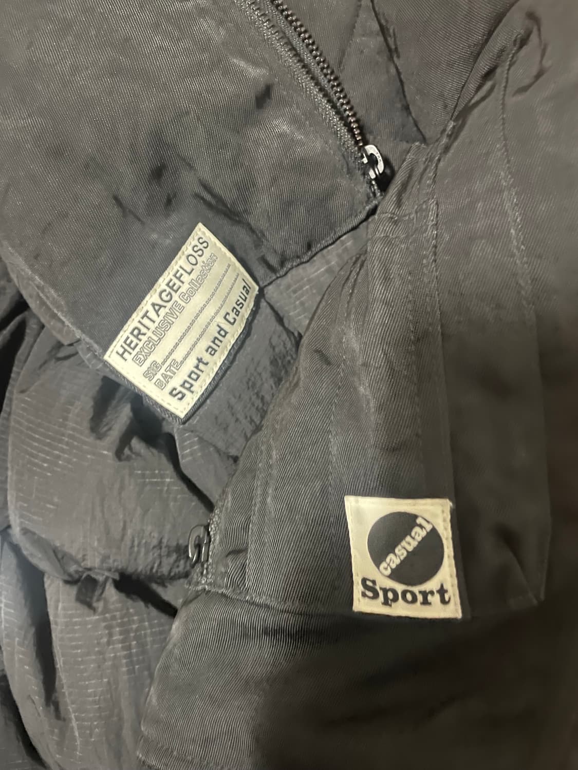 헤리티지플로스 트윌 나일론 구스다운 봄버 상품이미지4