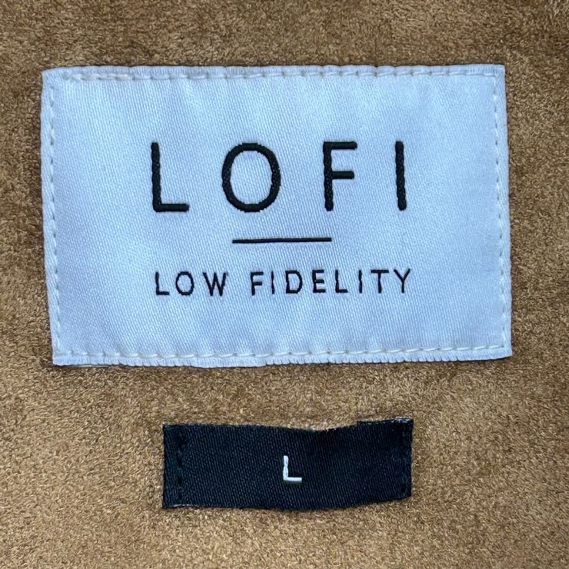 로파이 베이지 합성 스웨이드 자켓 L 상품이미지4