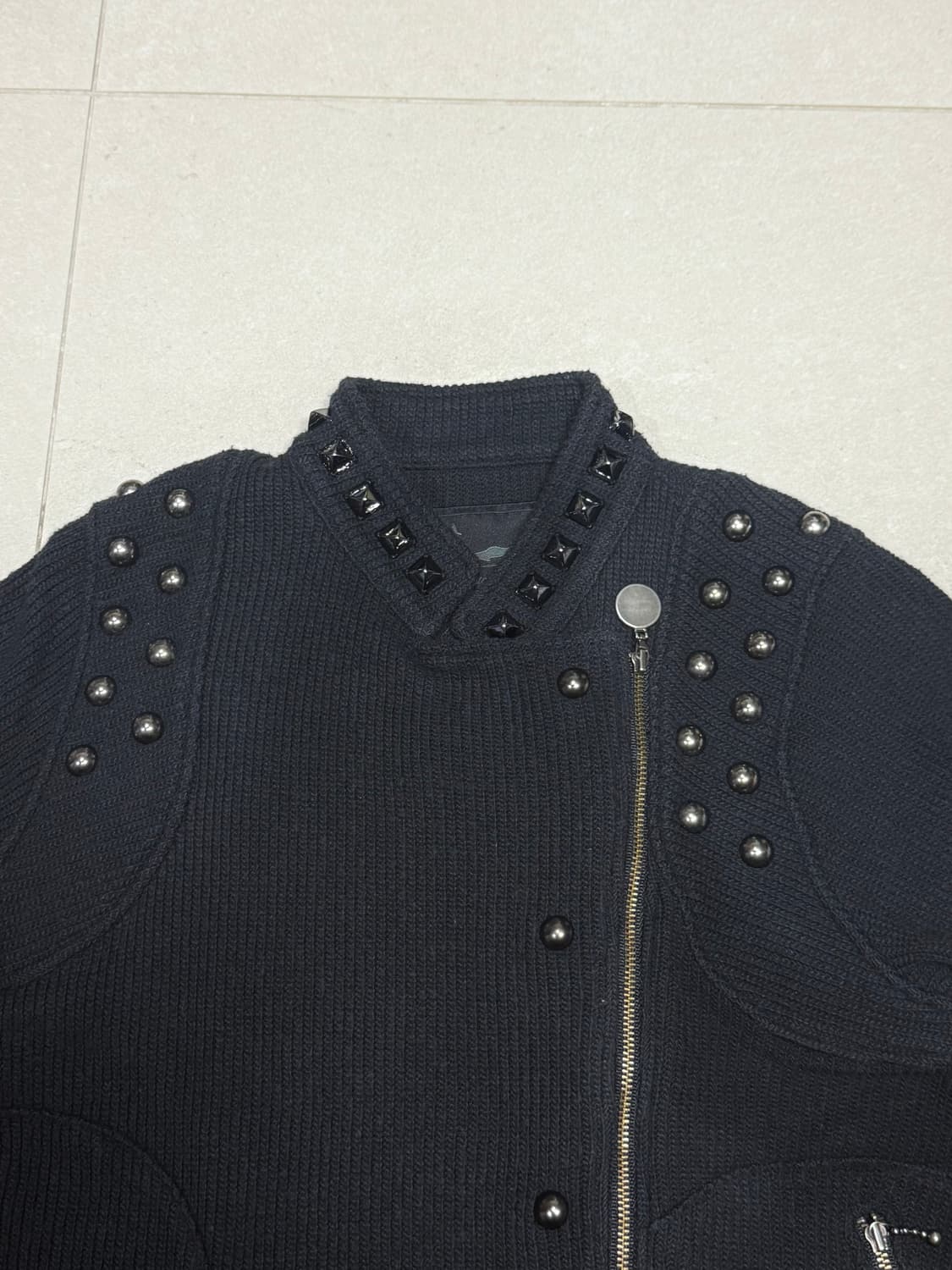 히스테릭 글래머 아카이브 스터드 폭탄 면 라이더 자켓 상품이미지2