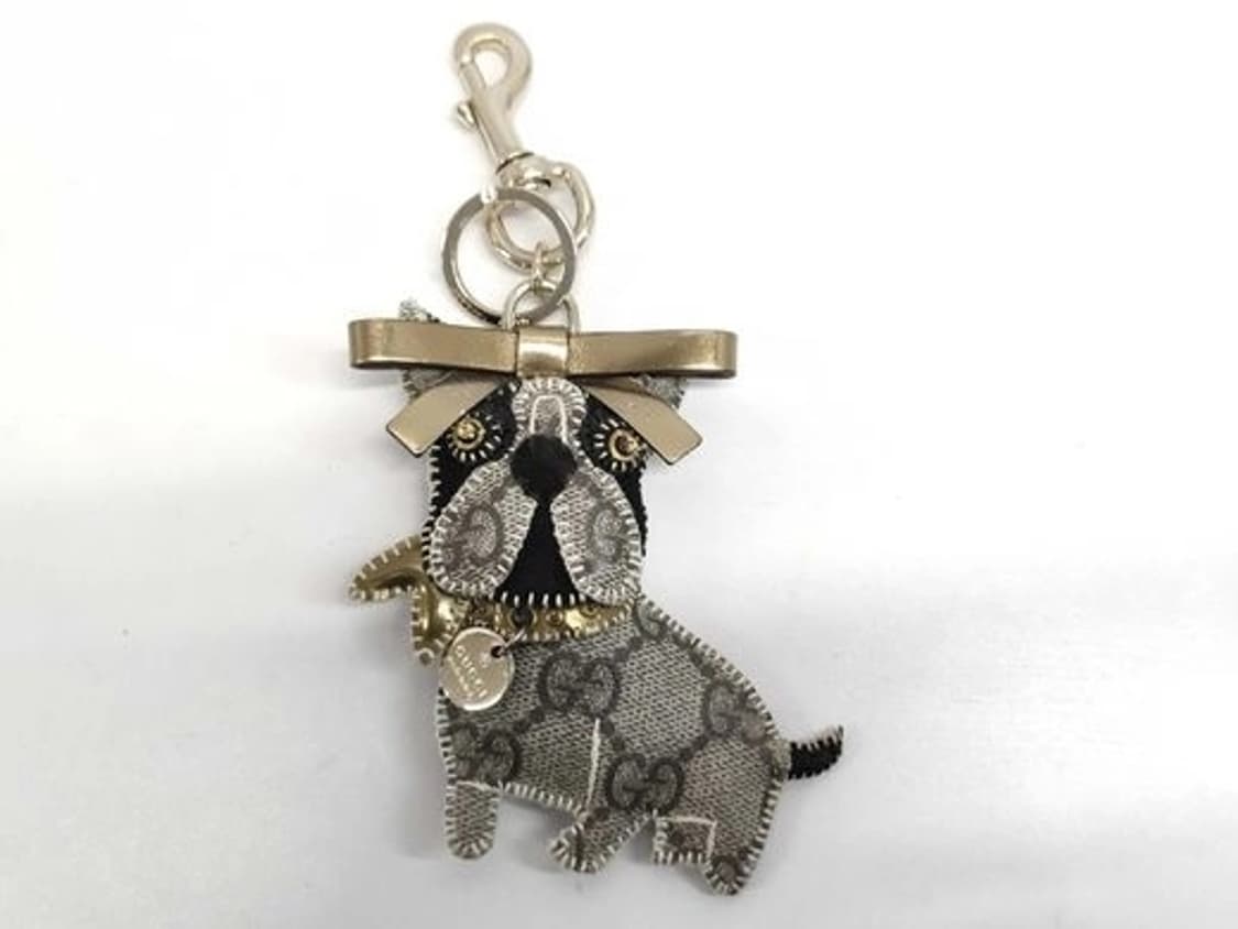 [S급 복원 예정] 구찌(GUCCI) 프렌치 불독 '가스파르' 가죽 키링 상품이미지1