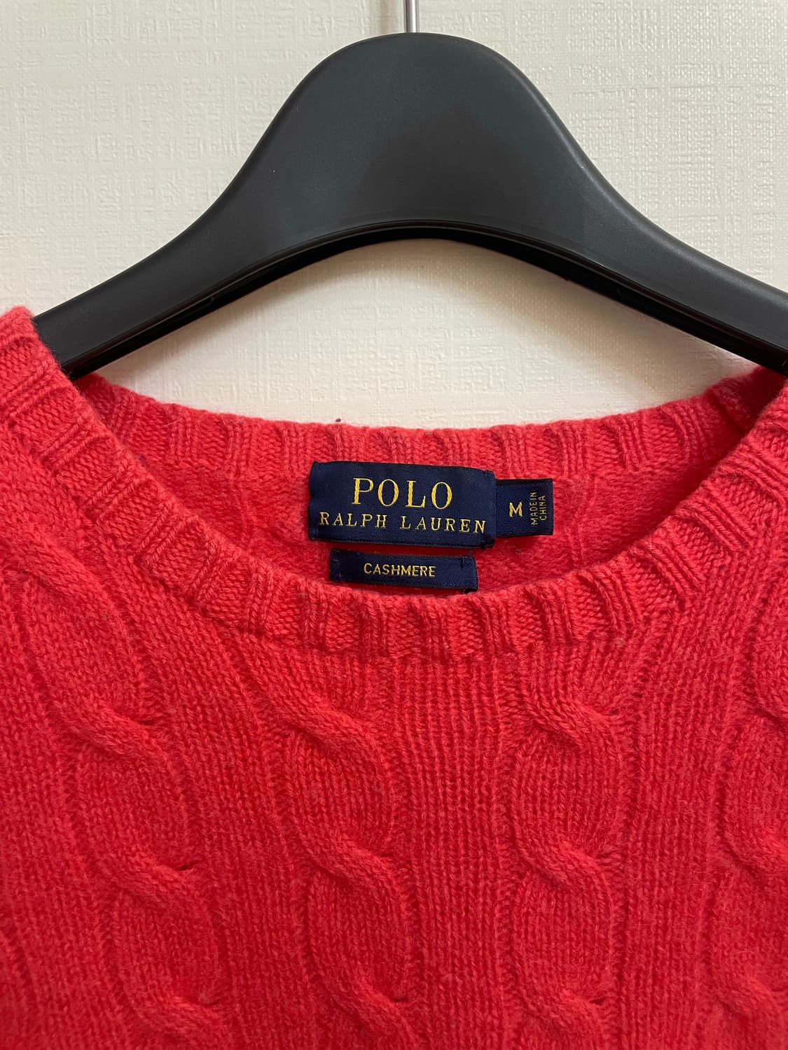 폴로 100%캐시미어 케이블니트 상품이미지2