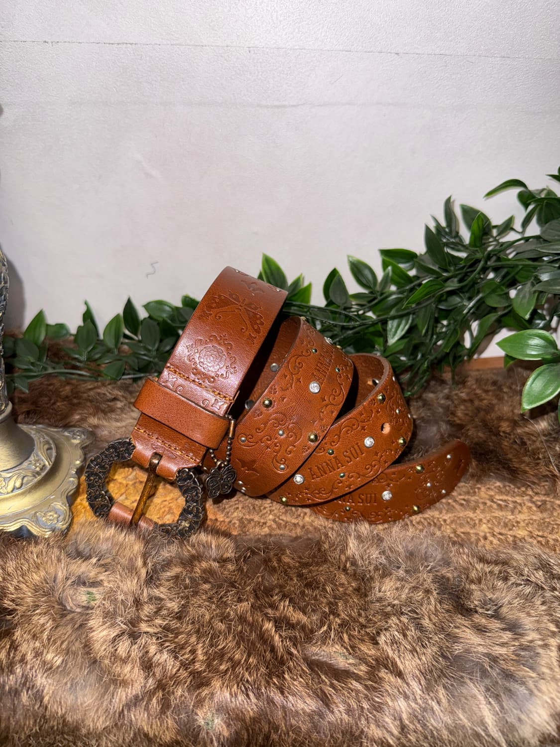 Anna Sui brown fairy butterfly belt 상품이미지2