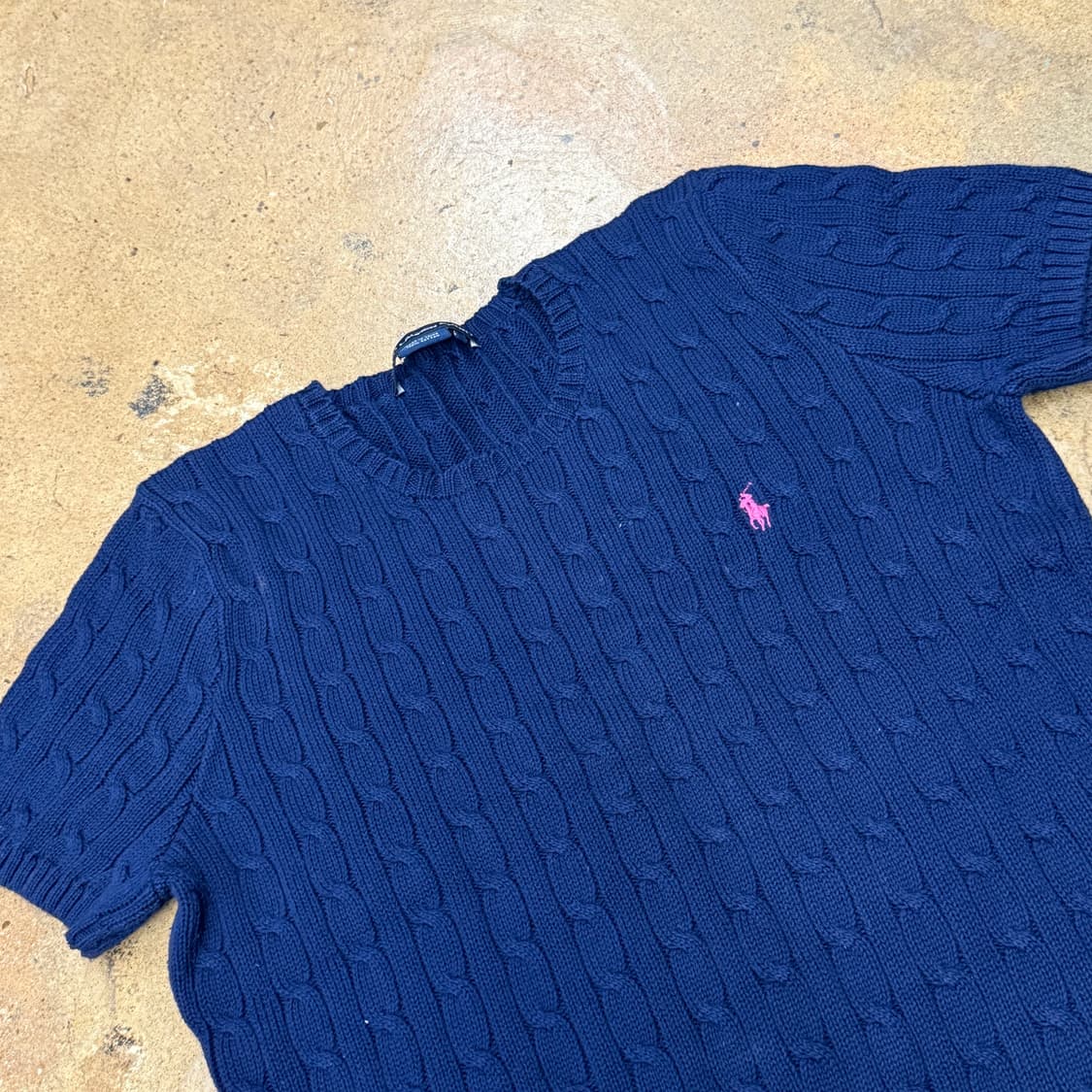 폴로 랄프로렌 스포츠 네이비 반팔 니트 상품이미지1