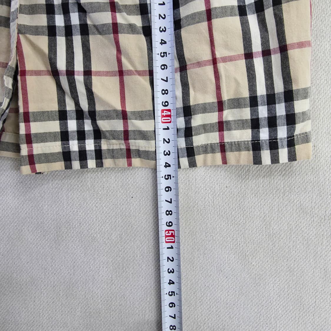 [실측] 버버리 노바체크 셔츠 블라우스 0127J 상품이미지7