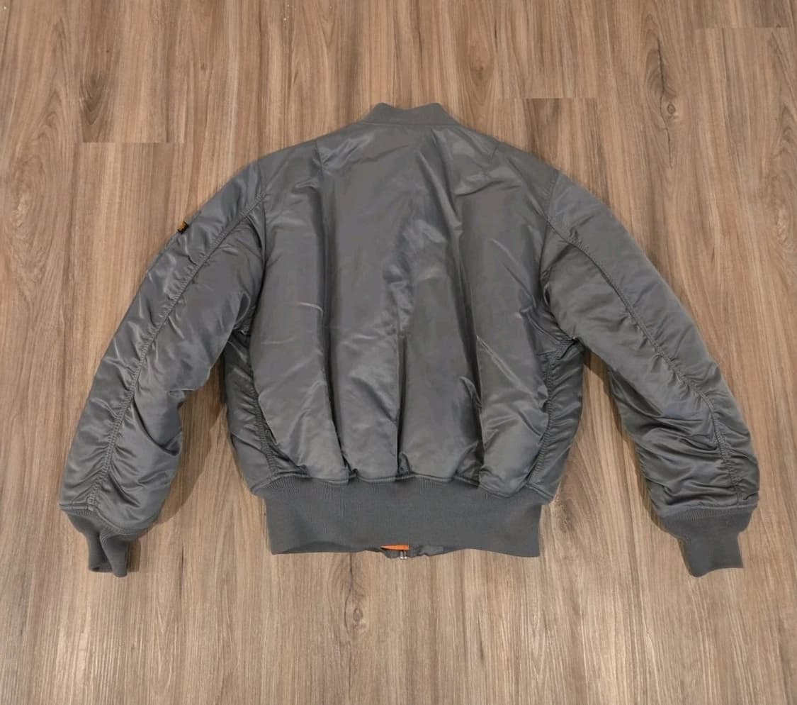 90s 미공군 납품용 알파인더스트리 MA-1 플라이트자켓 그레이 상품이미지7