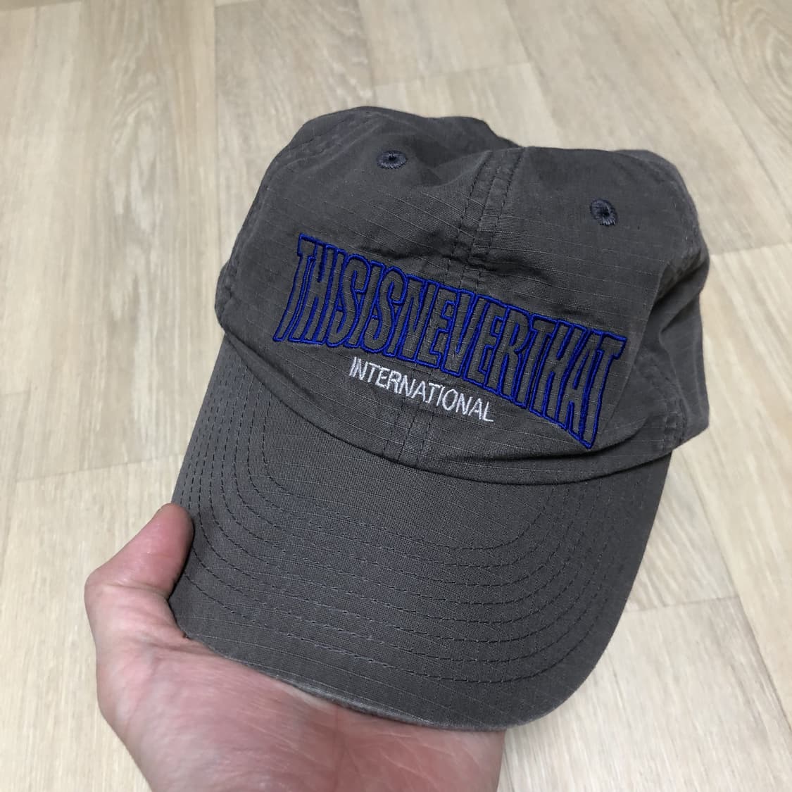 (ONE SIZE) 디스이즈네버댓 립스탑 언더 아치 로고 캡 타우페 상품이미지9