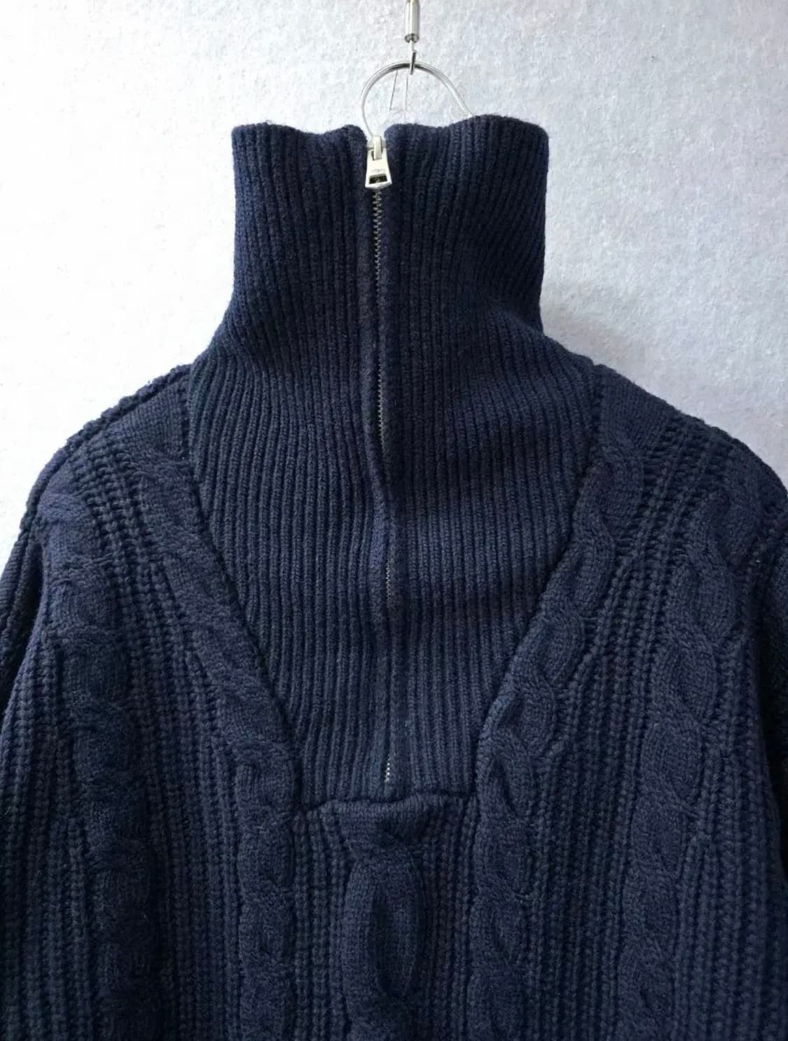 마리떼 프랑소와저버 풀오버 꽈배기 반집업 니트 상품이미지3