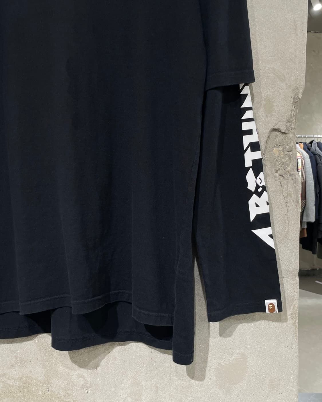베이프 17F/W 블랙 빅 사루 레이어드 롱 슬리브 상품이미지5