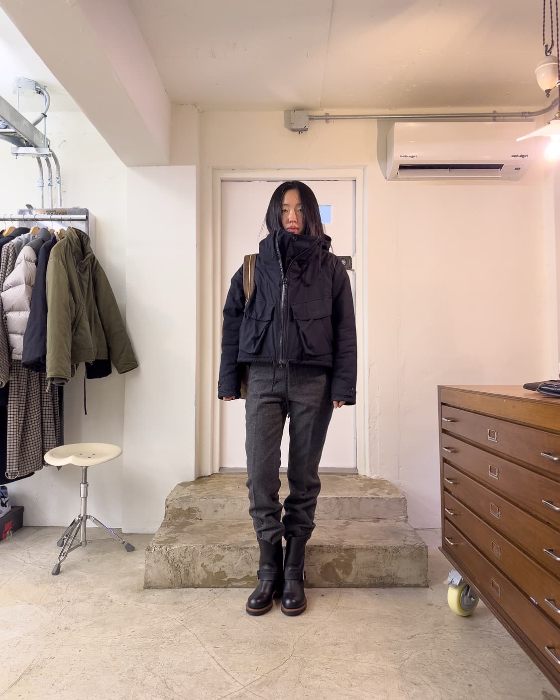 MONITALY Quilted Crop Jacket/ 40 상품이미지10