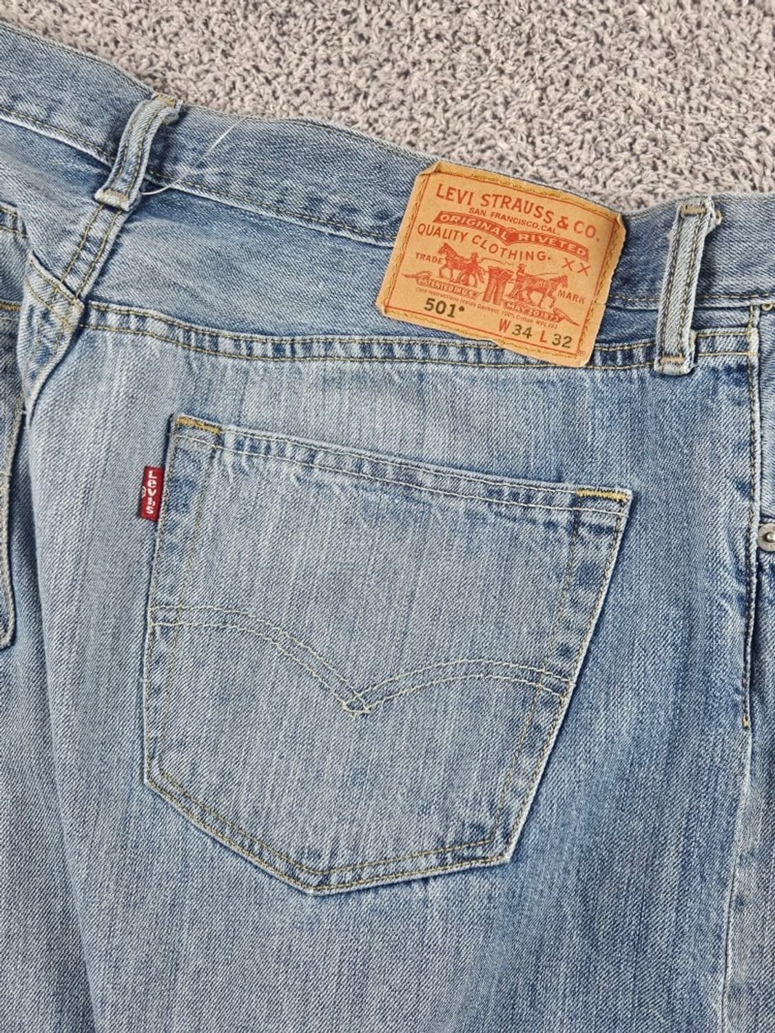 리바이스 501 라이트 데님 진 팬츠 ( 34X32 ) / 11334 상품이미지8