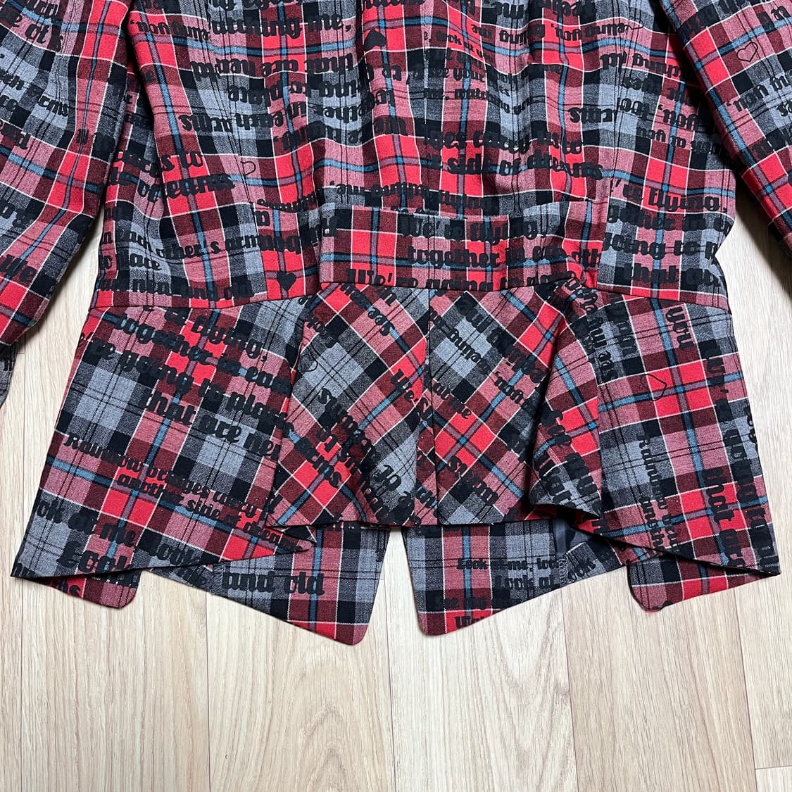 BA-TSU CLUB 체크 프린팅 자켓 로리타 펑크 헤이세이 레트로 상품이미지4