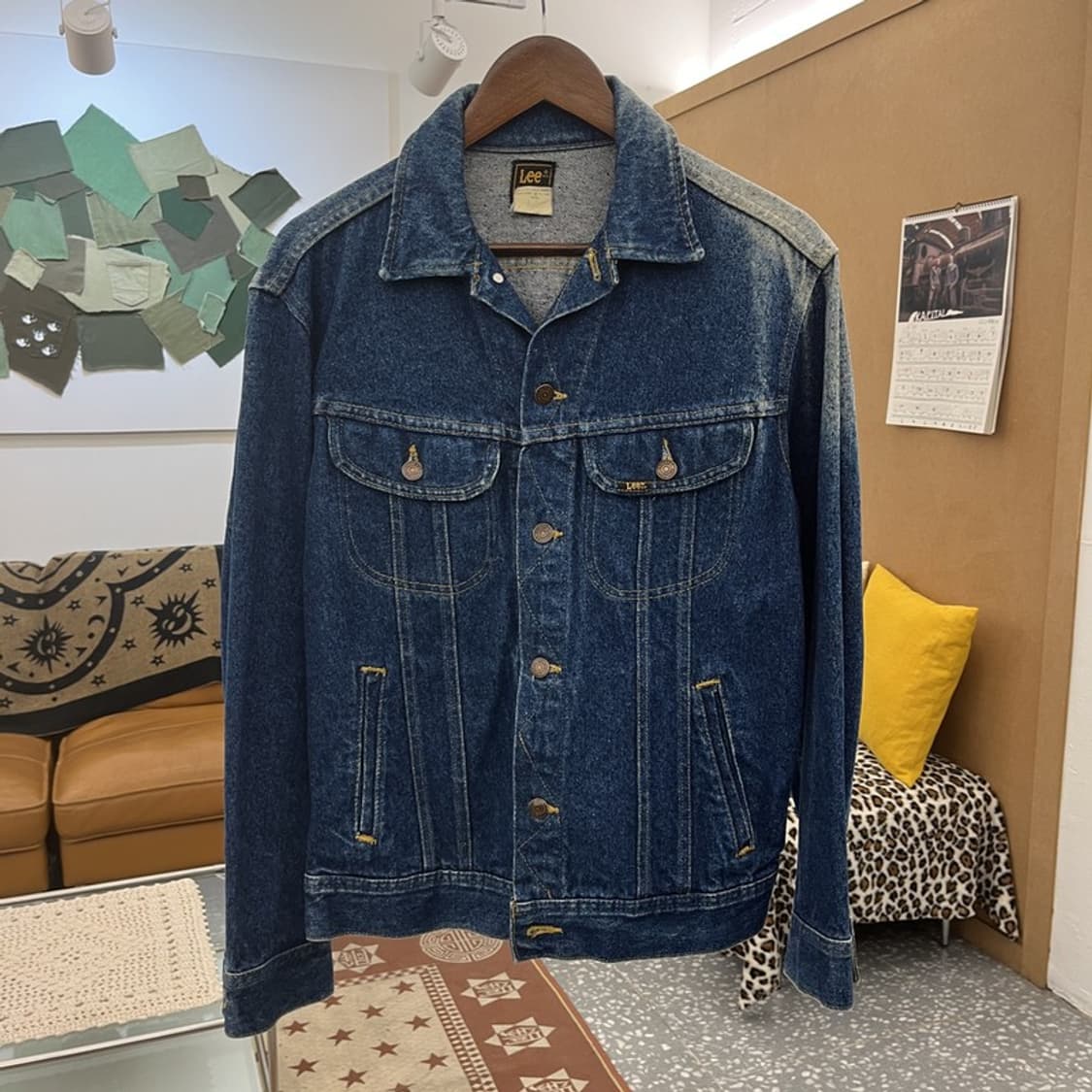 LEE 올드스쿨 빈티지 데미지 워싱 데님자켓 M C10361 상품이미지3