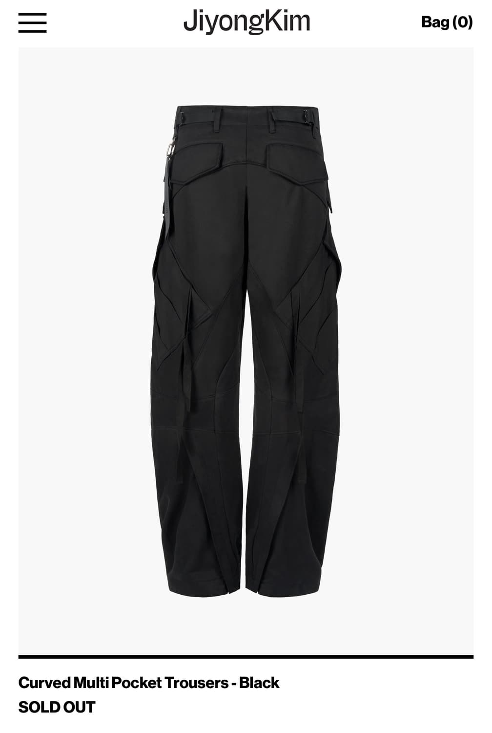 지용킴 curved multi pocket trousers m사이즈 상품이미지4