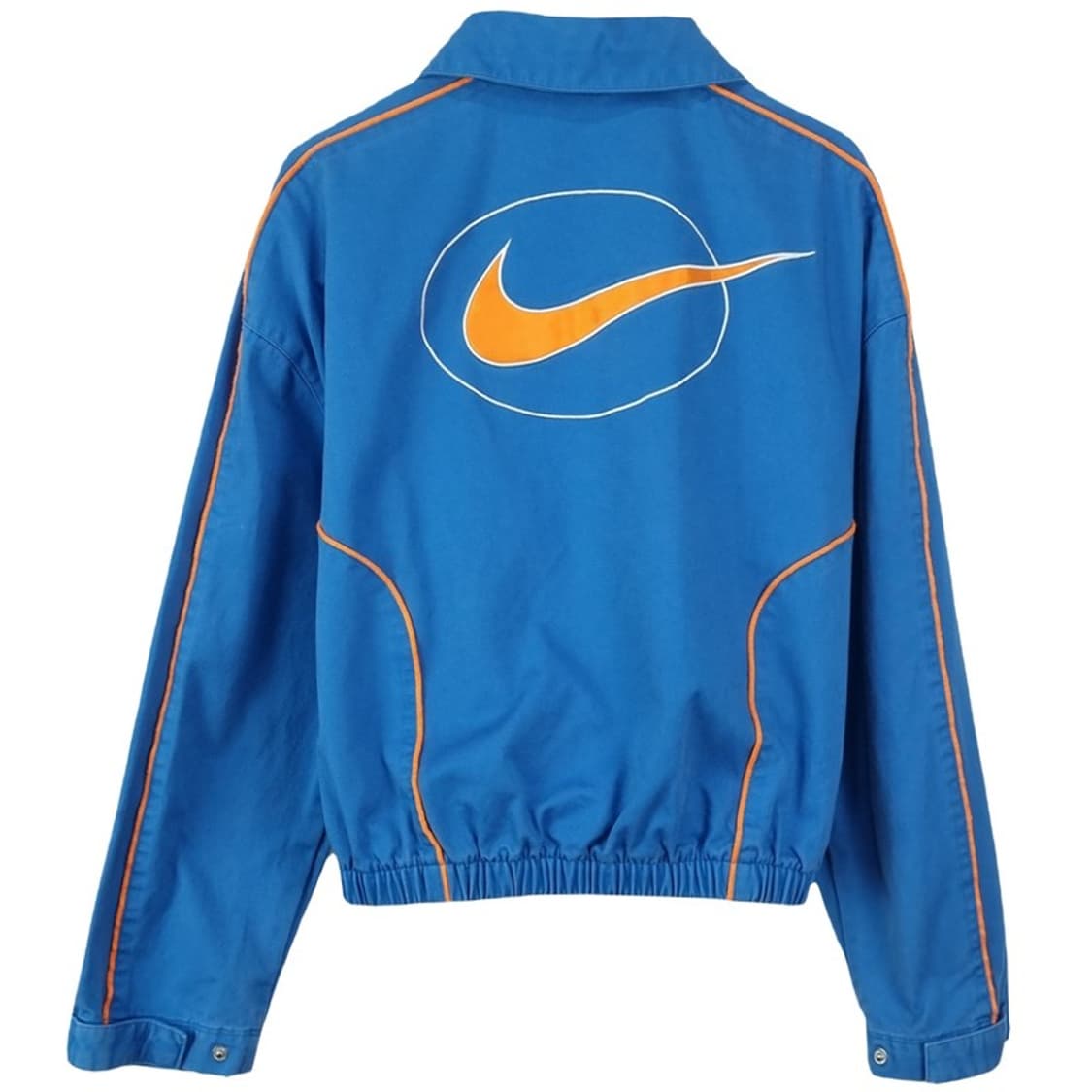 [나이키](민지 실착)빅로고 NSW 우븐 크롭 집업 블루종 M17461 상품이미지4