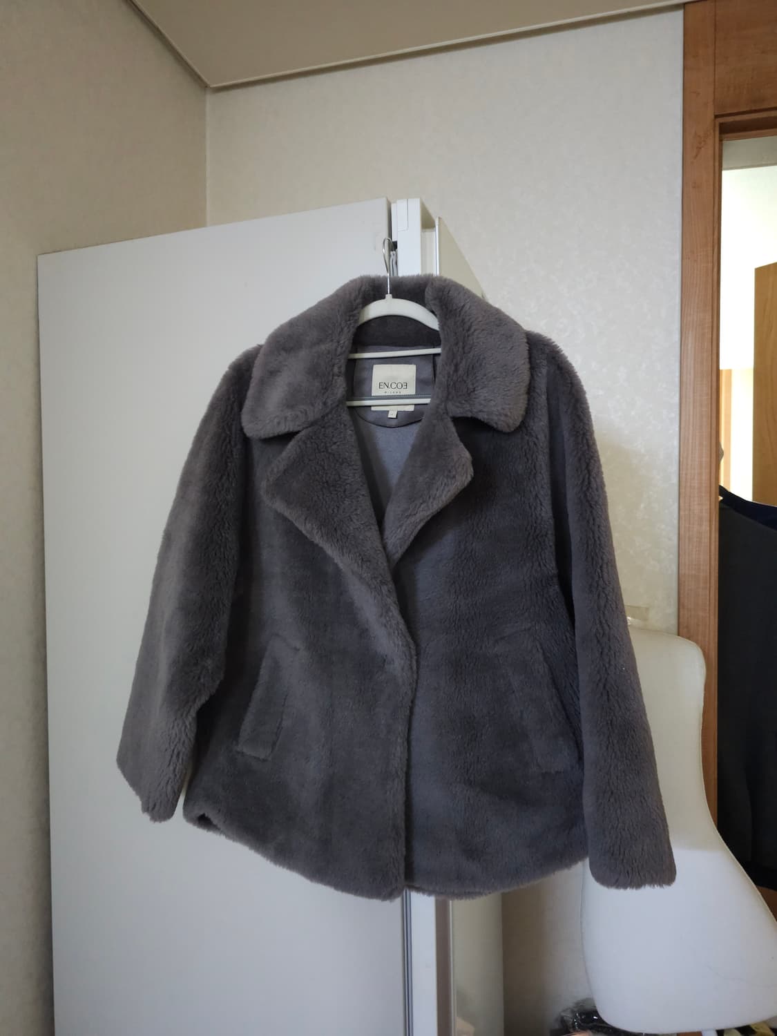 양모 코트 그레이 상품이미지1