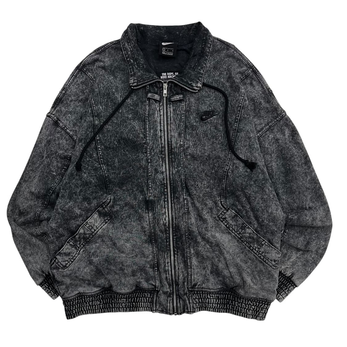 나이키 블랙자수 흑청 집업 L 상품이미지1