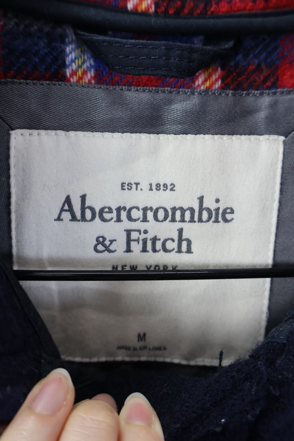 Abercrombie & Fitch Navy Wool Coats 상품이미지7
