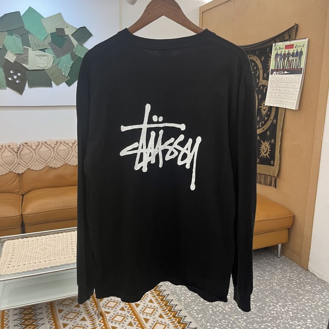 스투시 빈티지 스트릿 펑크 백로고 롱슬리브 XL C10790 상품이미지4