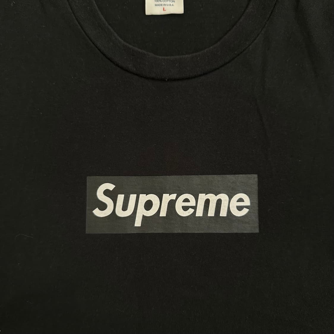 슈프림 블랙 박스로고 티셔츠 상품이미지4