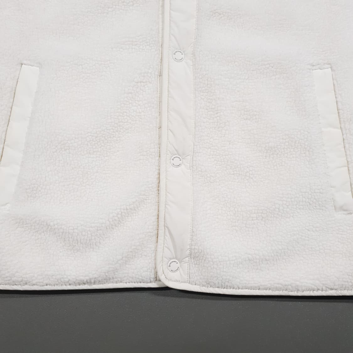 XL) 디스커버리 신형 21ss 리버서블 양면 퀼팅 쉐르파 플리스 베스트 상품이미지6