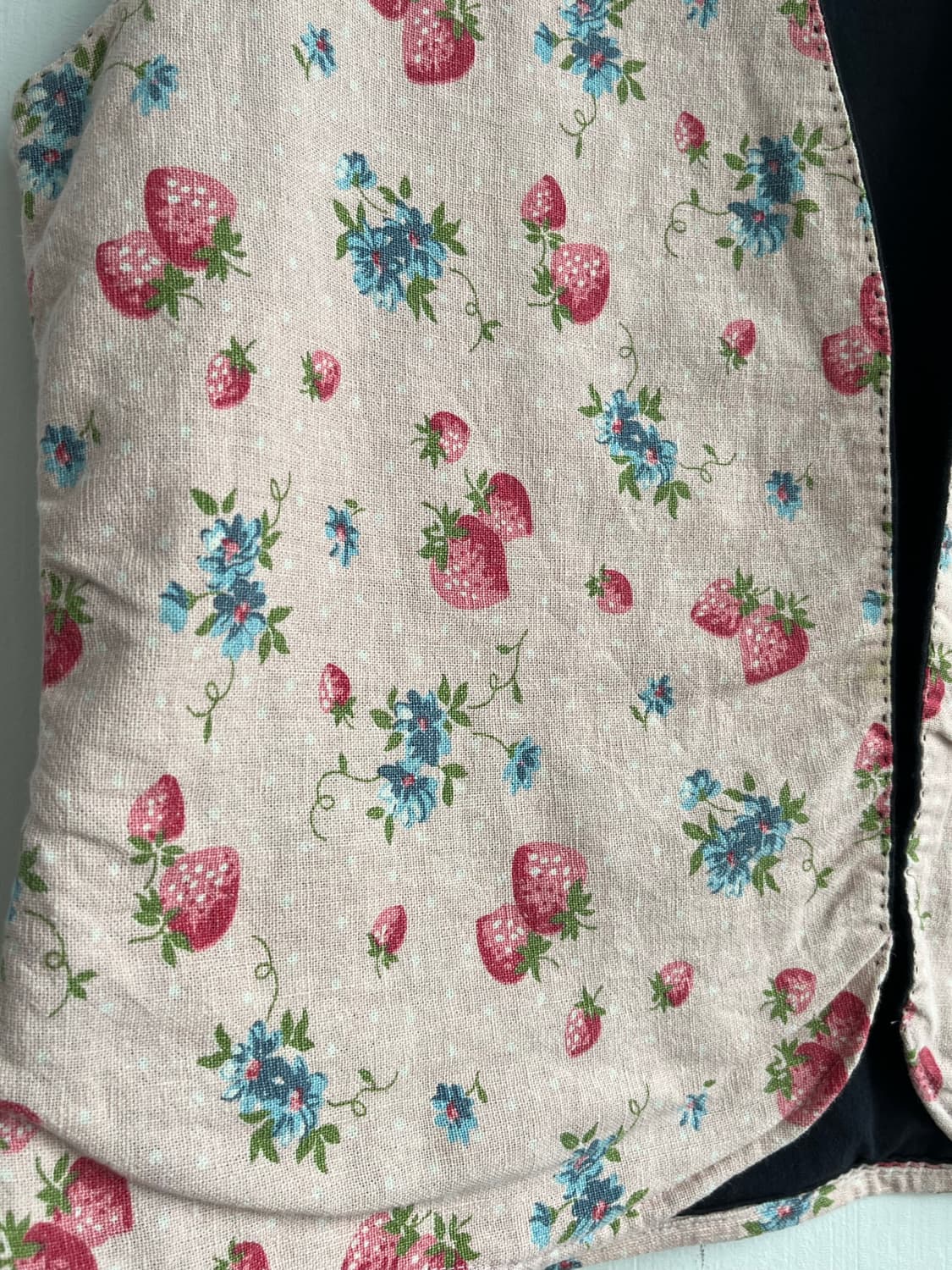 SALE*) 스트로베리 플라워 빈티지 베스트 상품이미지5