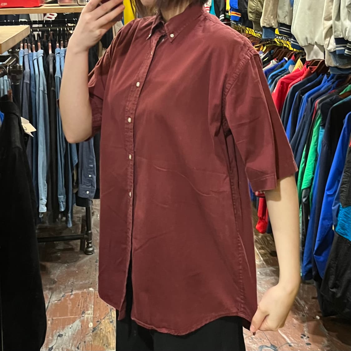 [HI] 폴로 반팔 셔츠 브라운 상품이미지4