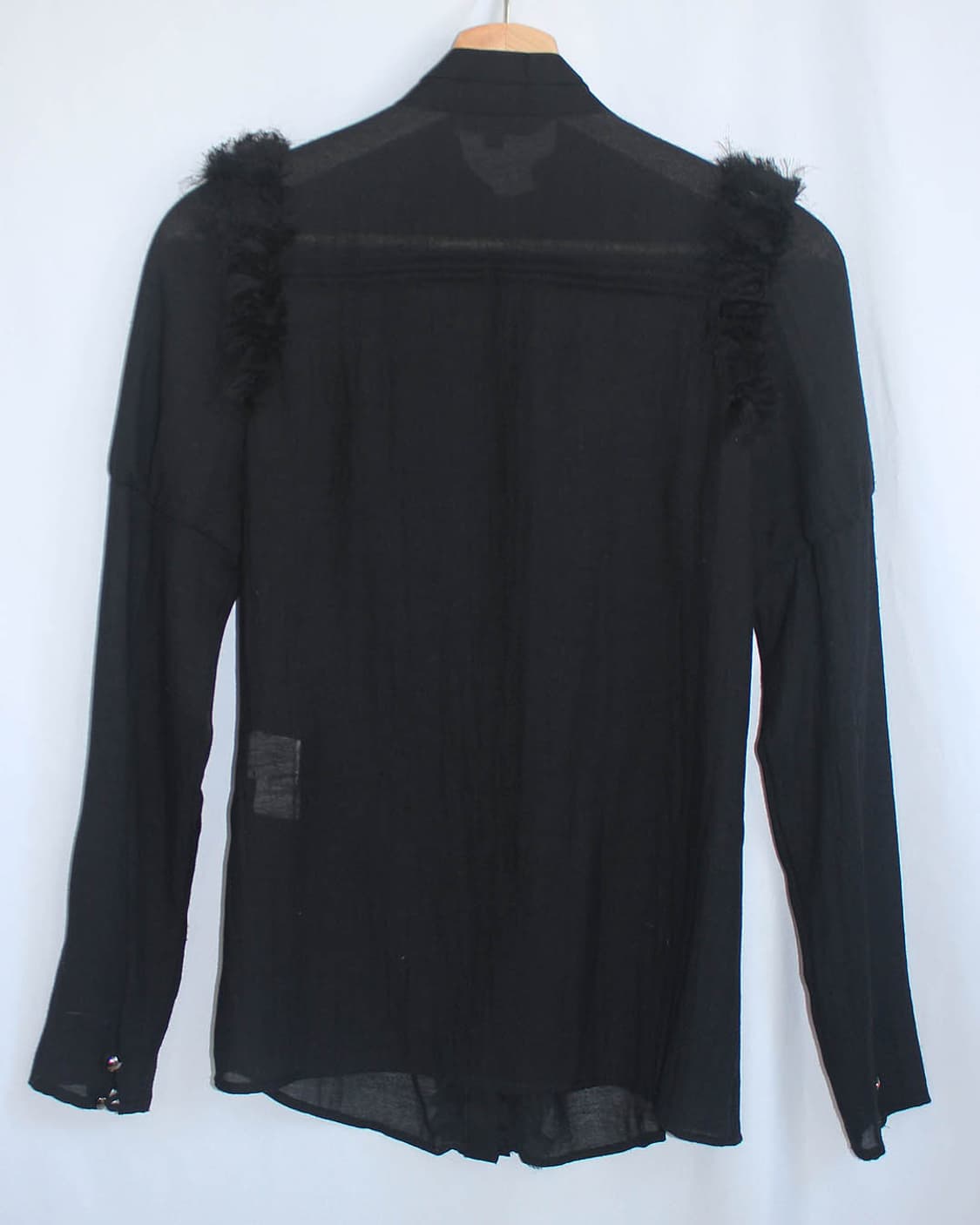 Feather frill layered gothic puff blouse 상품이미지8