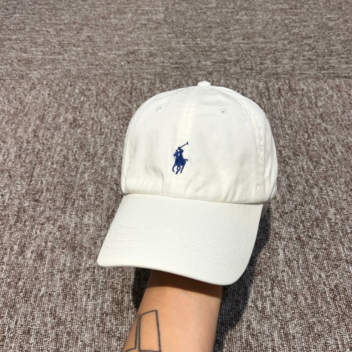 폴로 랄프로렌 화이트 볼캡 모자 상품이미지2