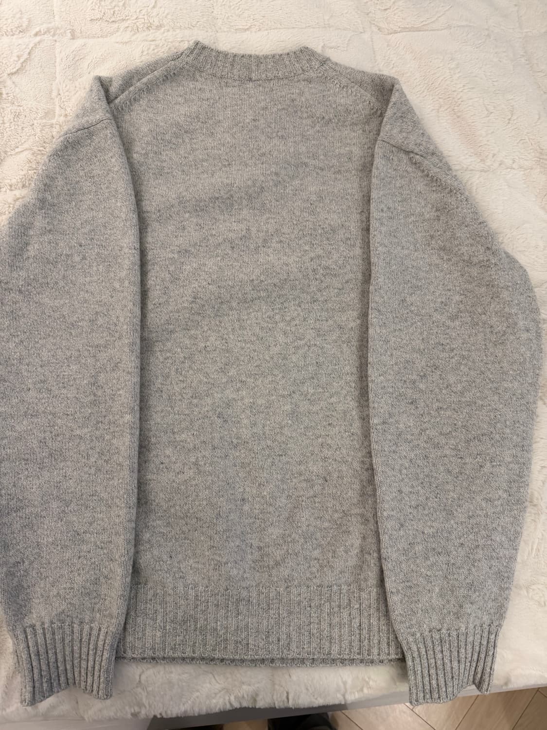 [XL]유니온블루 캐시미어 울 크루넥 v2 멜란지그레이 상품이미지2