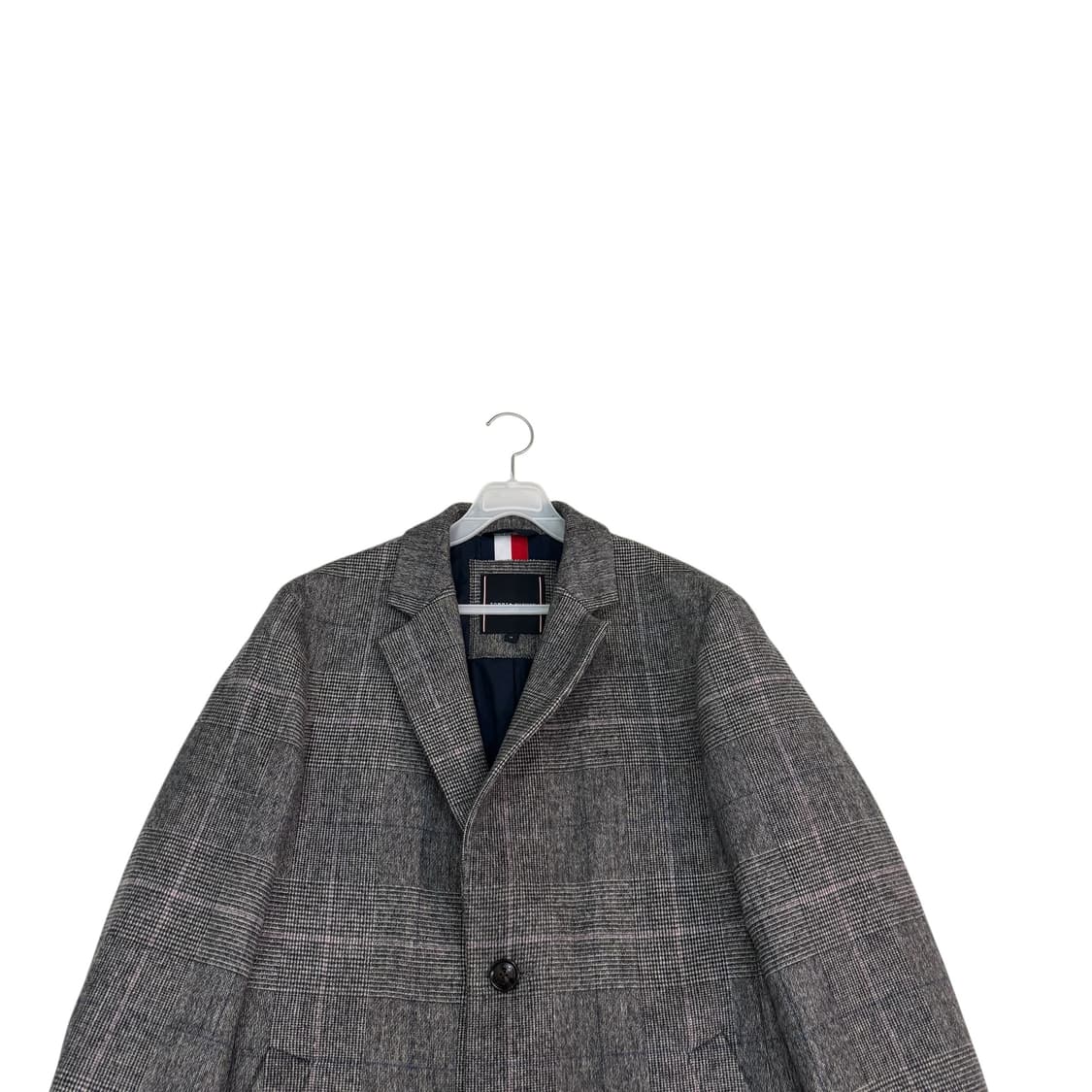 타미힐피거 울 체크 코트 상품이미지2