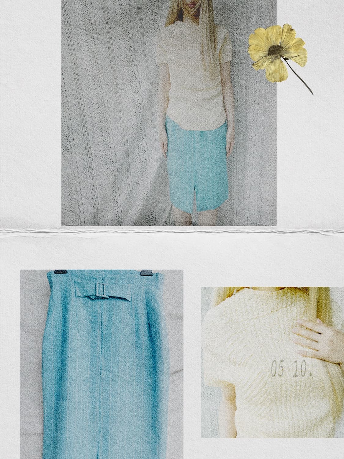 Cream Textured Top 레몬 크림 탑 상품이미지4