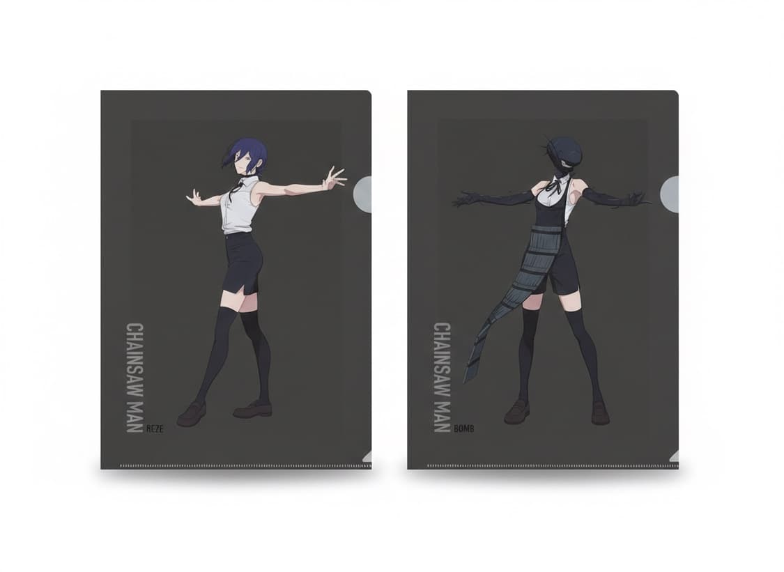 도쿄 base yard tokyo 한정 – 체인소맨 레제 클리어파일 세트 상품이미지1