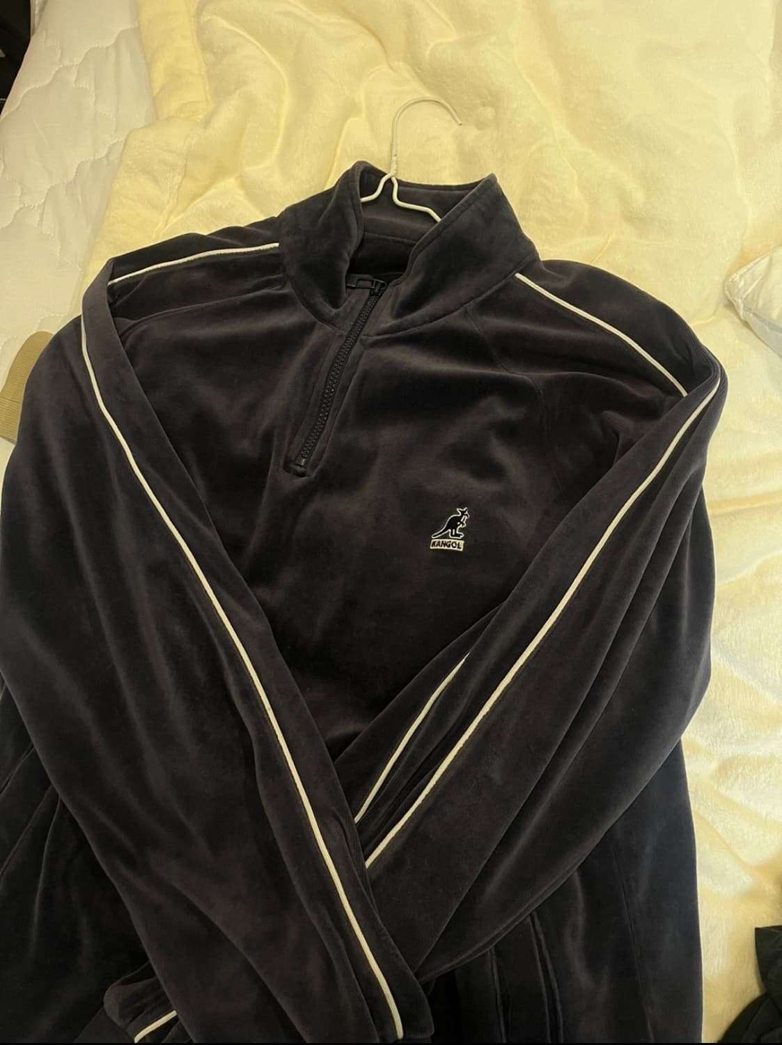 캉골 벨벳 반집업 트레이닝 상품이미지1