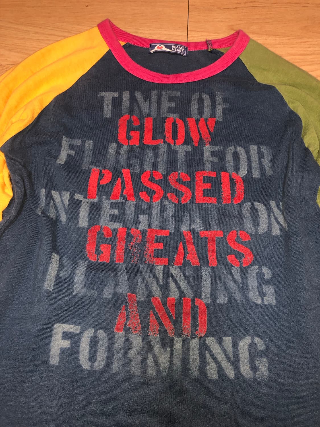 빔즈하트 래글런 나그랑 7부 티셔츠 상품이미지3