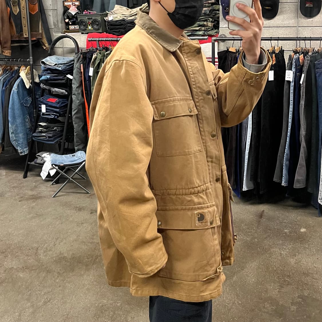 90s USA 칼하트 초어 자켓 (110) 상품이미지8