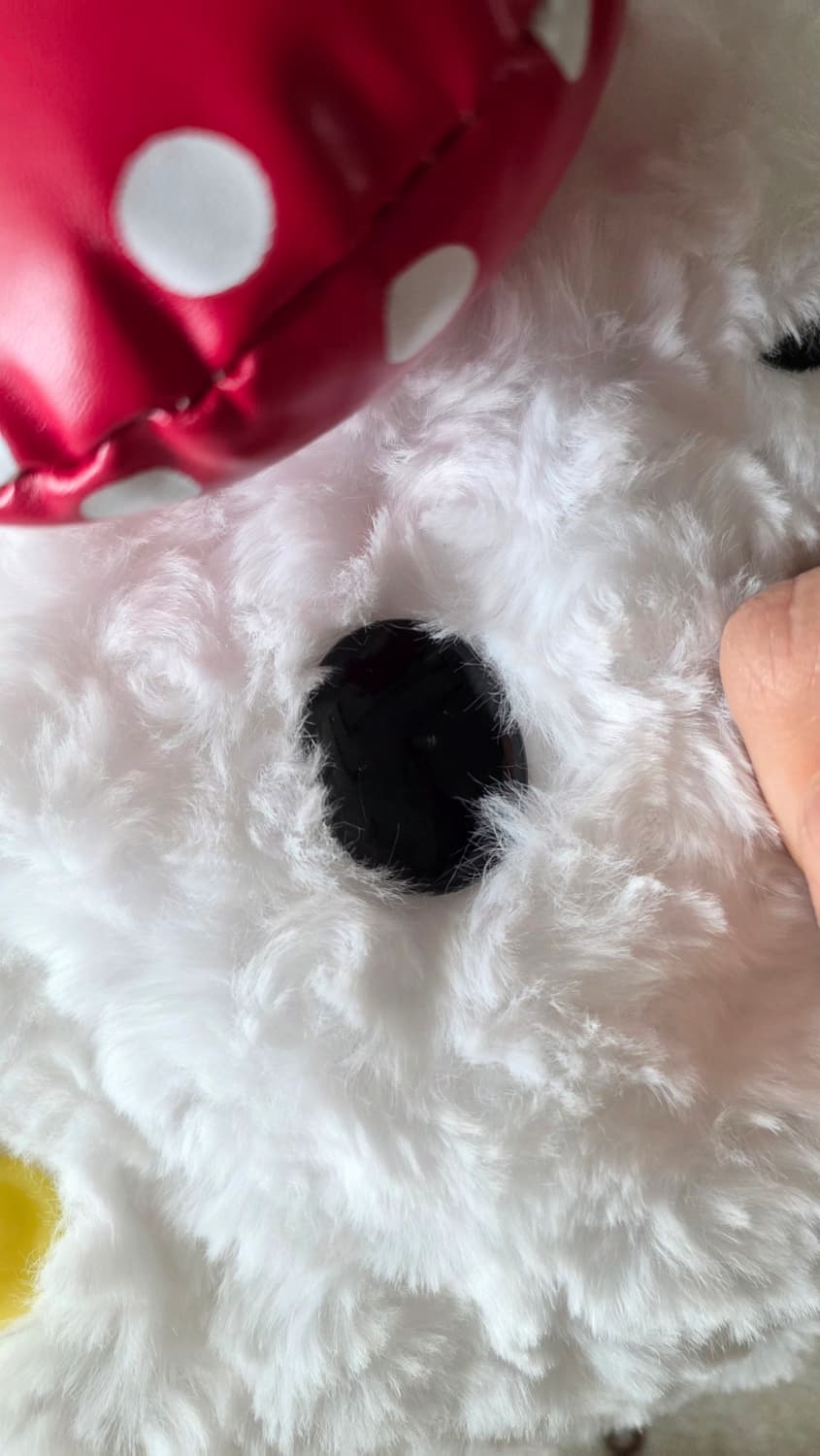 새상품) 헬로키티 빅페이스 퍼 백 정품 상품이미지5