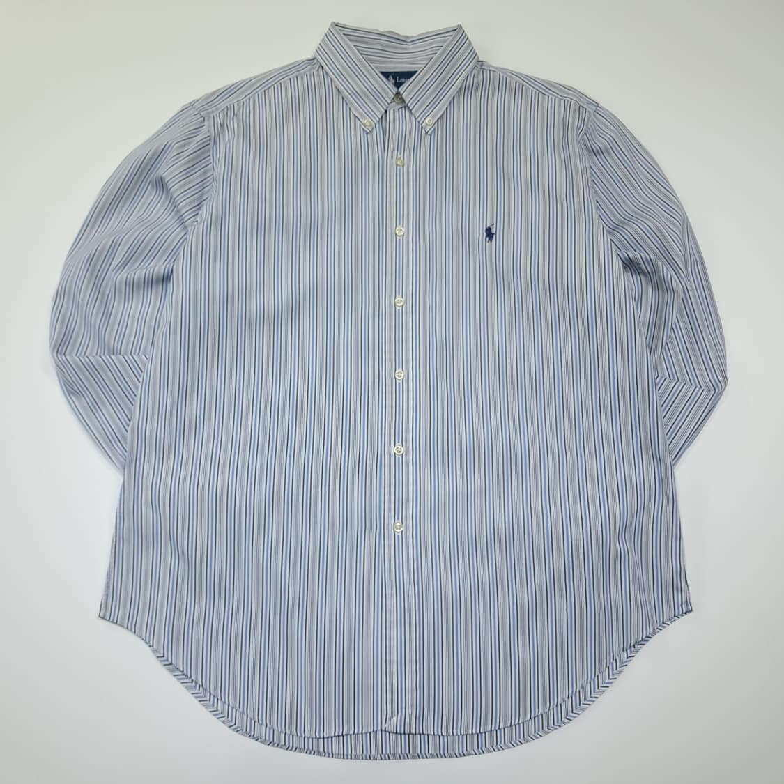 CK070 XL 폴로 00s 블루 멀티 스트라이프 셔츠 남방 상품이미지1