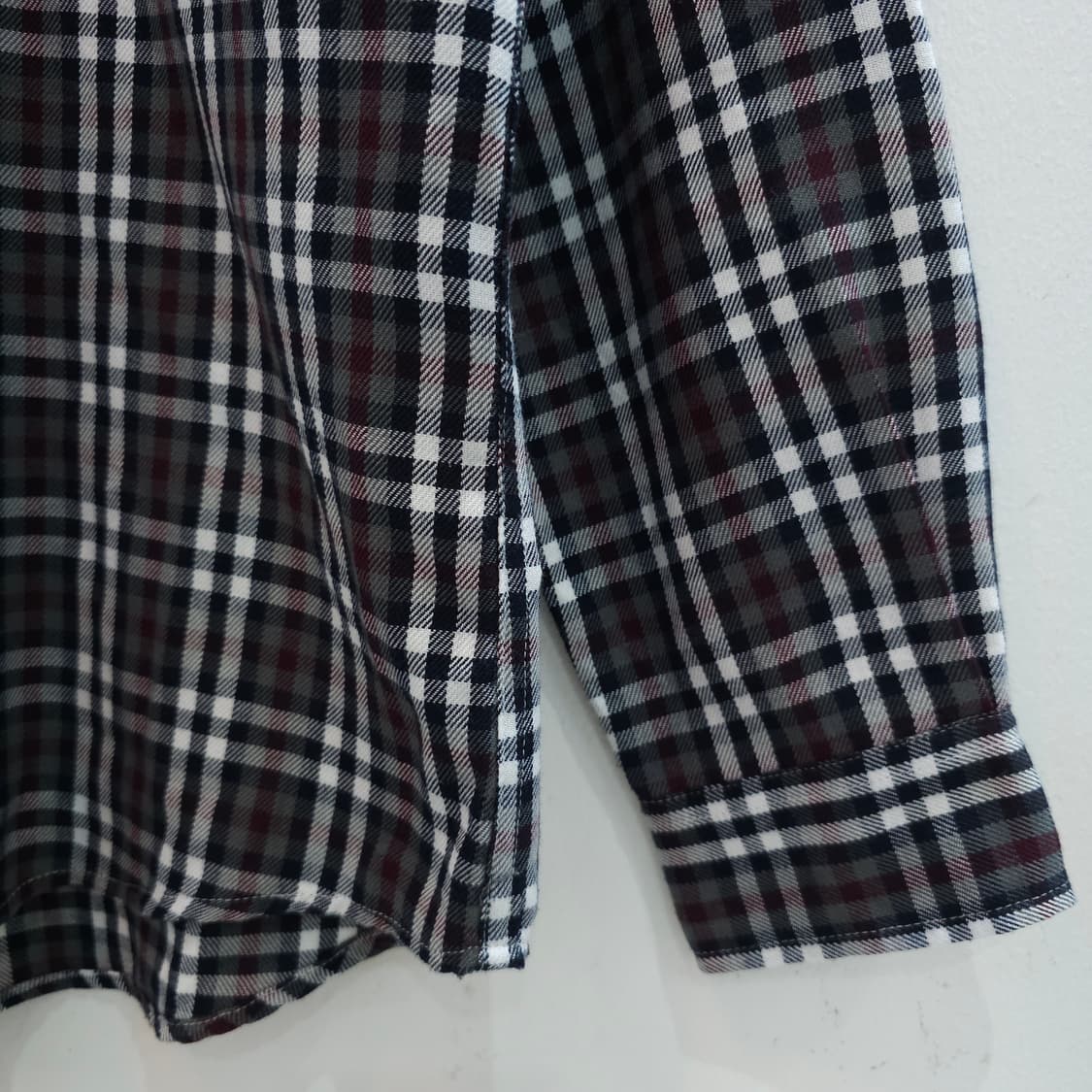 일본판 캉골 블랙체크 플란넬 셔츠 상품이미지5